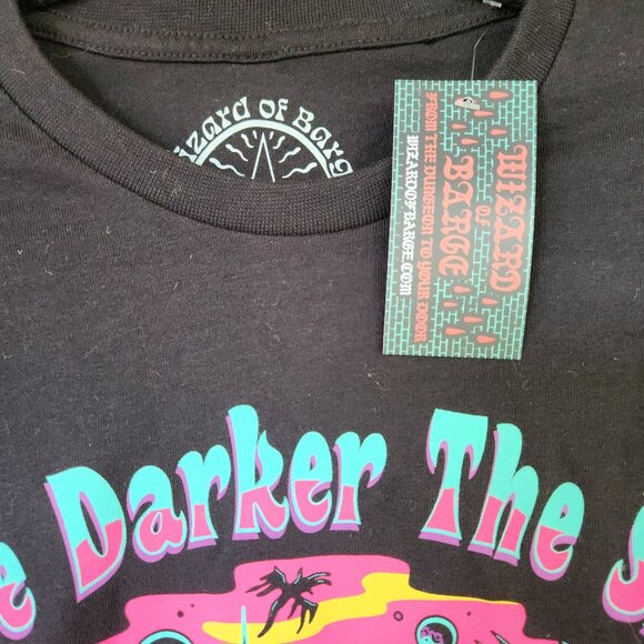 Wizard of Barge Darker the Skies, Brighter the Stars Black Longsleeve Tee NWT - Picture 5 of 8